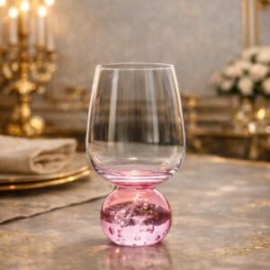 Taça Esfera Rosa Bubble
