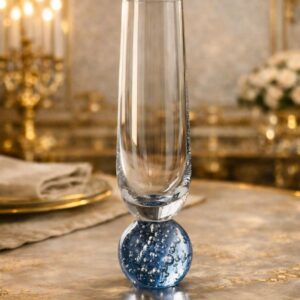 Taça Champagne Esfera Azul Bubble