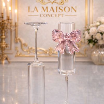 Taça Champagne Laço Rosé