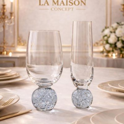 Taça Champagne Esfera Transparente Bubble